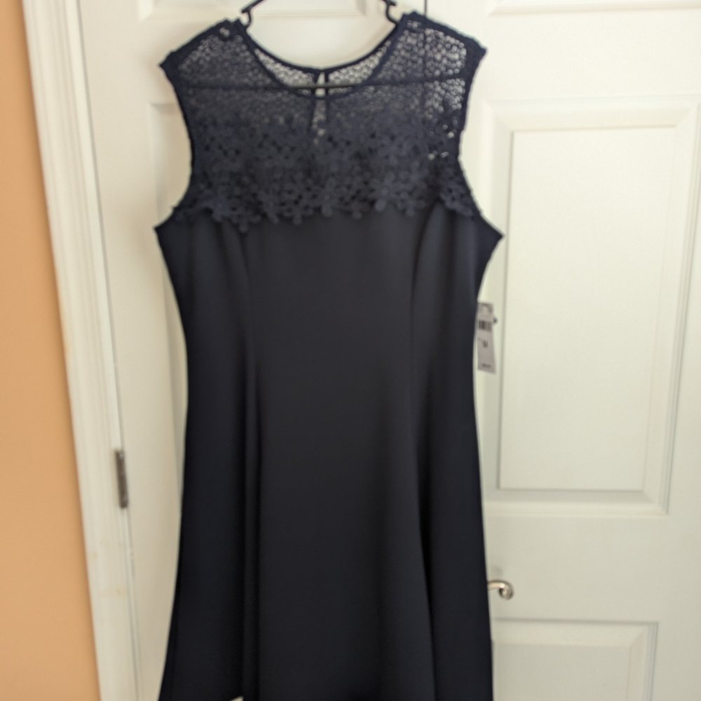 Navy cocktail dress